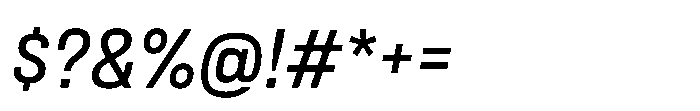 Lütschine Lutschine Medium x2 Italic Font OTHER CHARS