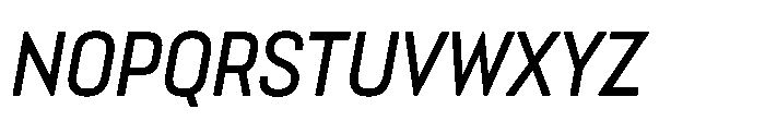 Lütschine Lutschine Medium x2 Italic Font UPPERCASE