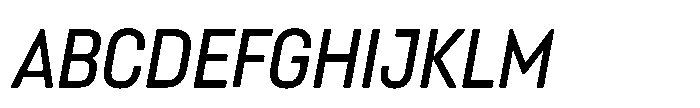 Lütschine Lutschine Medium x3 Italic Font UPPERCASE