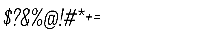Lütschine Lutschine Regular Nar x1 Italic Font OTHER CHARS