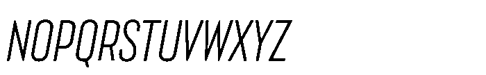 Lütschine Lutschine Regular Nar x3 Italic Font UPPERCASE