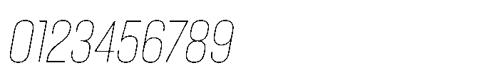 Lütschine Lutschine Thin Con x1 Italic Font OTHER CHARS