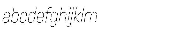 Lütschine Lutschine Thin Con x1 Italic FONT