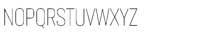 Lütschine Lutschine Thin Con x1 Font UPPERCASE