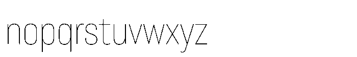 Lütschine Lutschine Thin Con x1 Font LOWERCASE