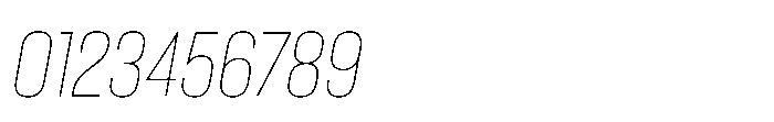 Lütschine Lutschine Thin Con x2 Italic Font OTHER CHARS
