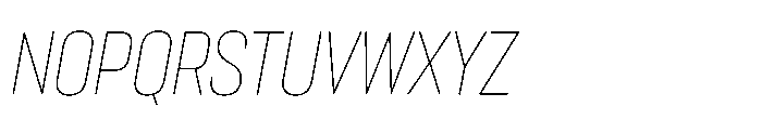 Lütschine Lutschine Thin Con x2 Italic Font UPPERCASE