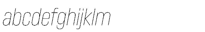 Lütschine Lutschine Thin Con x2 Italic FONT