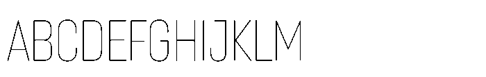 Lütschine Lutschine Thin Con x2 Font UPPERCASE