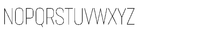 Lütschine Lutschine Thin Con x2 Font UPPERCASE
