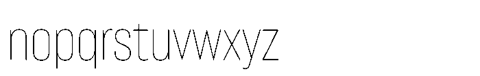 Lütschine Lutschine Thin Con x2 Font LOWERCASE