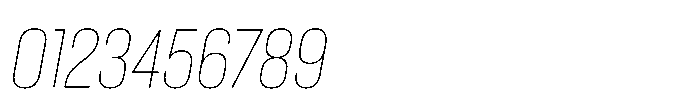 Lütschine Lutschine Thin Con x3 Italic Font OTHER CHARS
