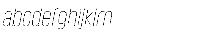 Lütschine Lutschine Thin Con x3 Italic FONT