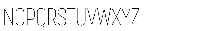 Lütschine Lutschine Thin Con x3 Font UPPERCASE