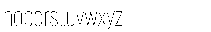 Lütschine Lutschine Thin Con x3 Font LOWERCASE
