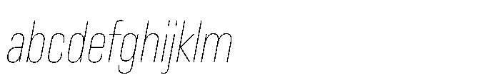 Lütschine Lutschine Thin Nar x1 Italic FONT