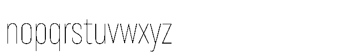 Lütschine Lutschine Thin Nar x1 Font LOWERCASE