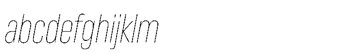 Lütschine Lutschine Thin Nar x2 Italic FONT