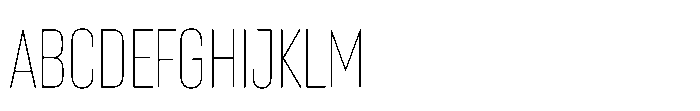 Lütschine Lutschine Thin Nar x2 Font UPPERCASE