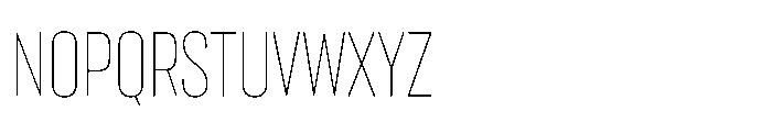 Lütschine Lutschine Thin Nar x2 Font UPPERCASE