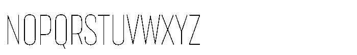 Lütschine Lutschine Thin Nar x3 Font UPPERCASE