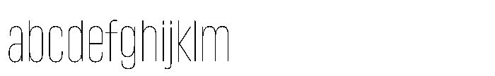 Lütschine Lutschine Thin Nar x3 FONT