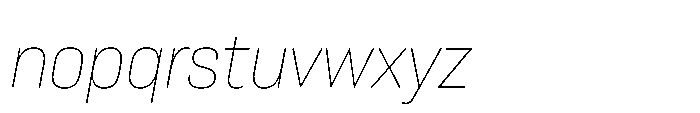 Lütschine Lutschine Thin x1 Italic Font LOWERCASE