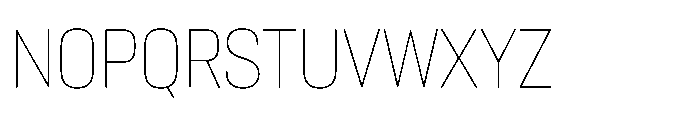 Lütschine Lutschine Thin x1 Font UPPERCASE