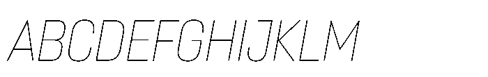 Lütschine Lutschine Thin x2 Italic Font UPPERCASE