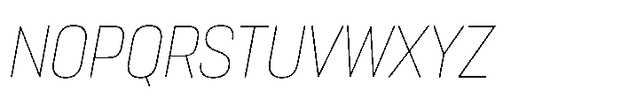 Lütschine Lutschine Thin x2 Italic Font UPPERCASE