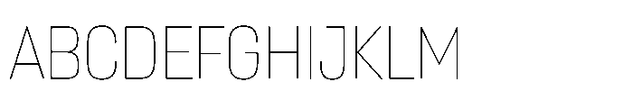 Lütschine Lutschine Thin x2 Font UPPERCASE