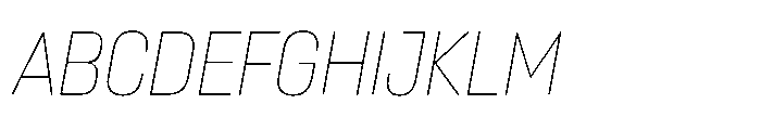 Lütschine Lutschine Thin x3 Italic Font UPPERCASE