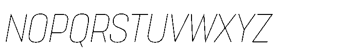 Lütschine Lutschine Thin x3 Italic Font UPPERCASE