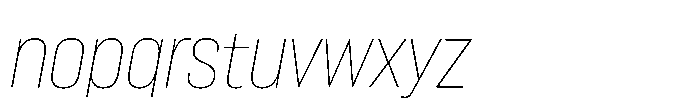 Lütschine Lutschine Thin x3 Italic Font LOWERCASE