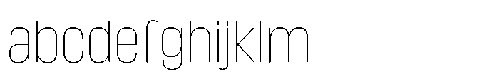 Lütschine Lutschine Thin x3 FONT