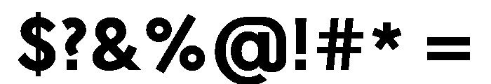 L10 Bold Font OTHER CHARS