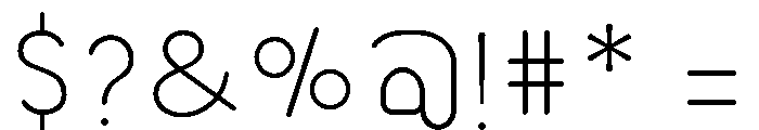 Lafeef Light Font OTHER CHARS