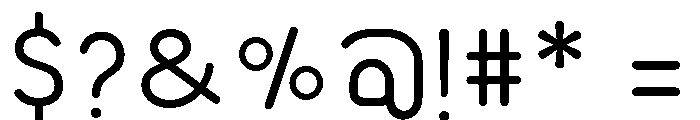 Lafeef Regular Font OTHER CHARS