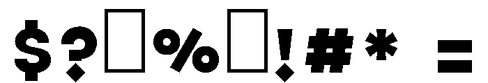 Lafet Bold Font OTHER CHARS