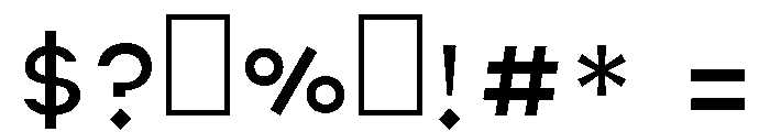 Lafet Regular Font OTHER CHARS