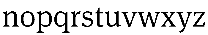 Late Serif Variable Light Font LOWERCASE