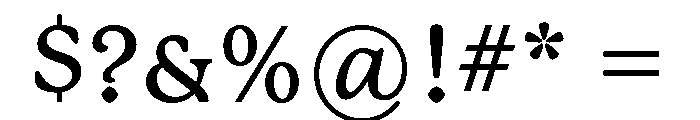Late Serif Variable Medium Font OTHER CHARS