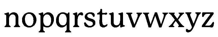 Late Serif Variable Medium Font LOWERCASE