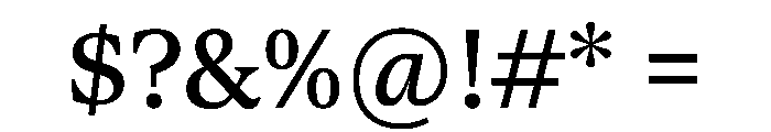 Late Serif Variable Regular Font OTHER CHARS