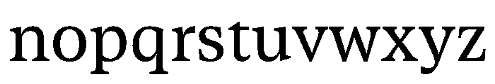 Late Serif Variable Regular Font LOWERCASE
