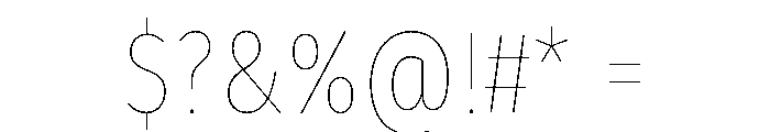Latino Gothic Variable Regular Font OTHER CHARS