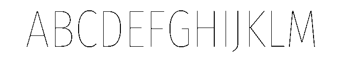 Latino Gothic Variable Regular Font UPPERCASE