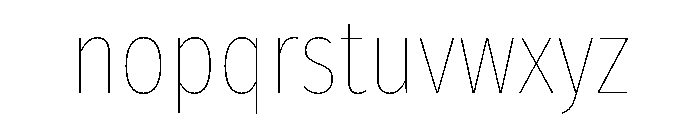 Latino Gothic Variable Regular Font LOWERCASE