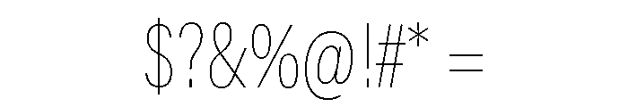 Latino Gothic Variable Thin Font OTHER CHARS