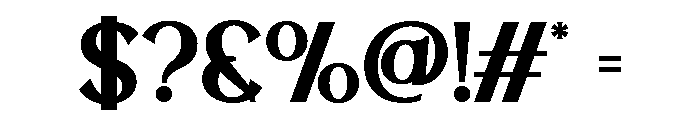 LATHERVA-Bold Font OTHER CHARS